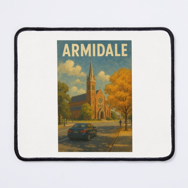 Item preview, Armidale Church and Autumn Street Scene designed and sold by Places On Earth.