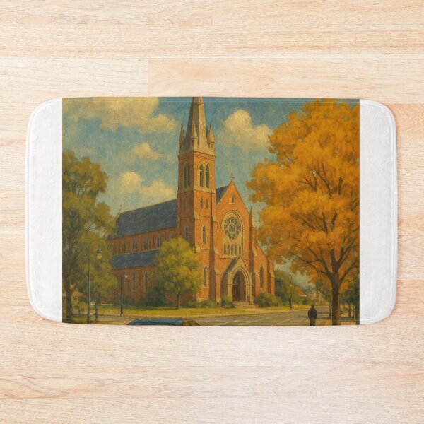 Item preview, Armidale Church and Autumn Street Scene designed and sold by Places On Earth.