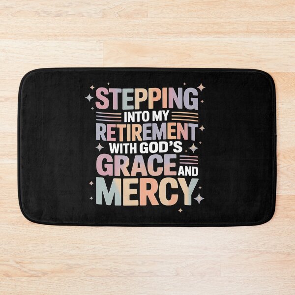 Item preview, Stepping Into My Retirement With God's Grace And Mercy - This is the perfect gift for a woman stepping into retirement with confidence, grace, and faith in her heart. designed and sold by ZyziowskyArt.