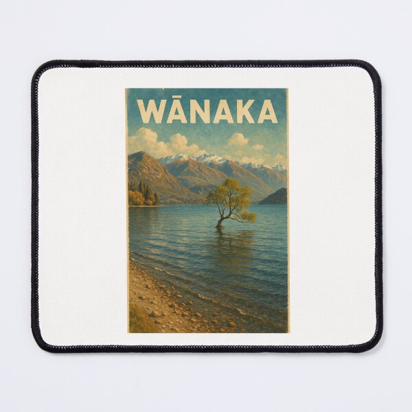 Item preview, Wānaka New Zealand Iconic Tree and Mountains designed and sold by Places On Earth.
