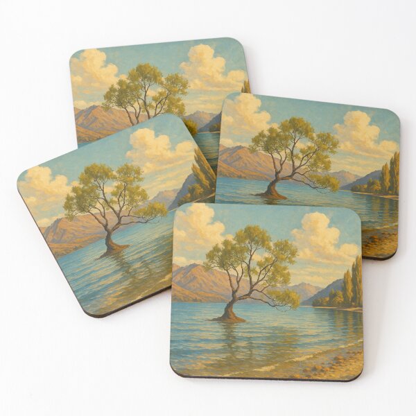 Item preview, Wanaka New Zealand Scenic Tree by the Lake designed and sold by Places On Earth.