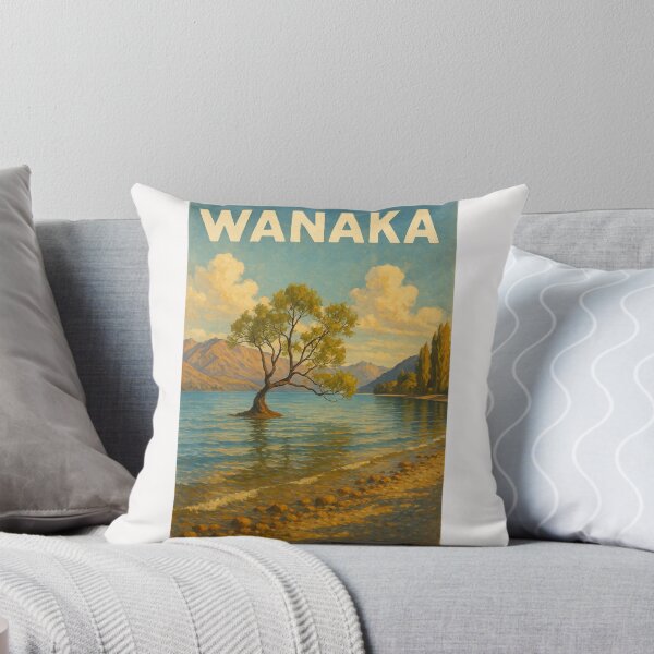 Item preview, Wanaka New Zealand Scenic Tree by the Lake designed and sold by Places On Earth.