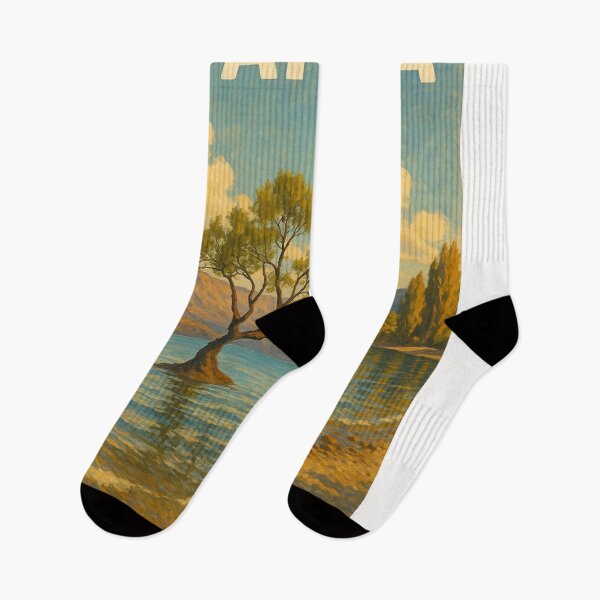 Item preview, Wanaka New Zealand Scenic Tree by the Lake designed and sold by Places On Earth.