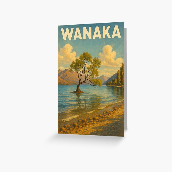 Item preview, Wanaka New Zealand Scenic Tree by the Lake designed and sold by Places On Earth.