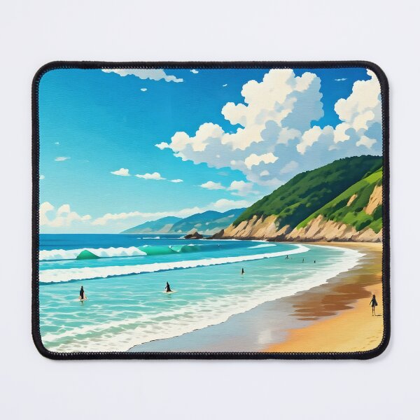 Item preview, Playa de Laga, Basque Country: Surfer’s Golden-Sand Splendor designed and sold by LSVart.