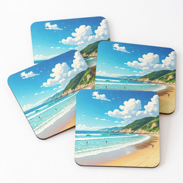 Item preview, Playa de Laga, Basque Country: Surfer’s Golden-Sand Splendor designed and sold by LSVart.