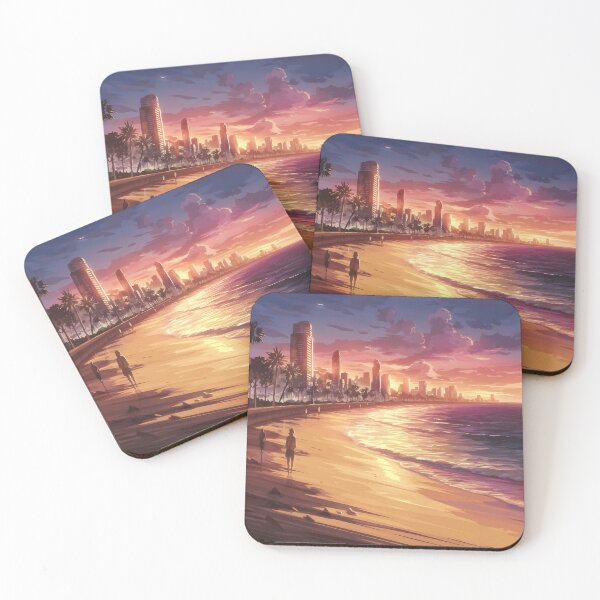 Item preview, Playa de Levante, Benidorm: Sunset Curve of Golden Sands designed and sold by LSVart.
