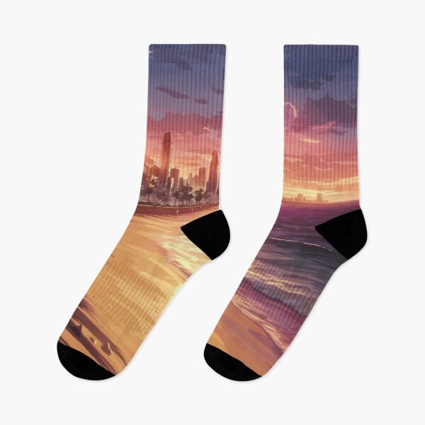 Item preview, Playa de Levante, Benidorm: Sunset Curve of Golden Sands designed and sold by LSVart.