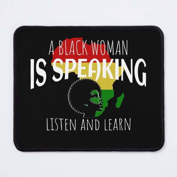 Item preview, A Black Woman Is Speaking designed and sold by Furahisha.