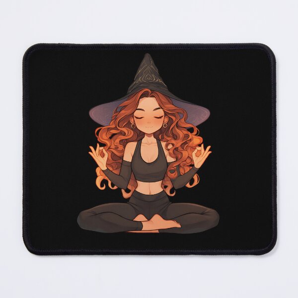 Item preview, Meditating Enchanting Yoga Witch designed and sold by bapupa.