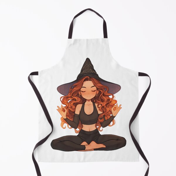 Item preview, Meditating Enchanting Yoga Witch designed and sold by bapupa.