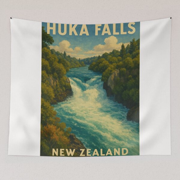 Item preview, Huka Falls New Zealand Waterfall and Canyon designed and sold by Places On Earth.