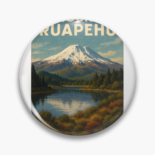 Item preview, Mount Ruapehu New Zealand Alpine Landscape designed and sold by Places On Earth.
