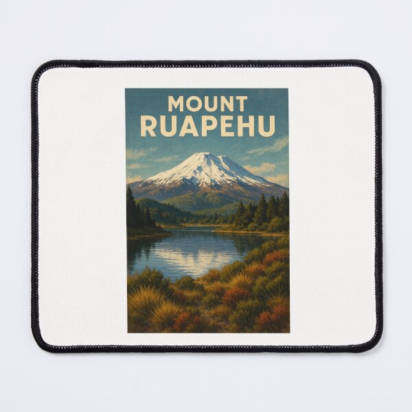 Item preview, Mount Ruapehu New Zealand Alpine Landscape designed and sold by Places On Earth.