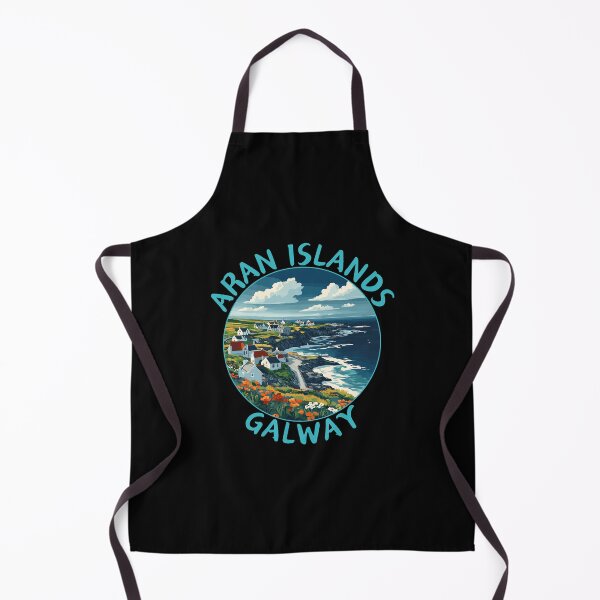 Item preview, Aran Islands in Galway Ireland Retro Travel Art Circle Emblem designed and sold by MaateoDesign.