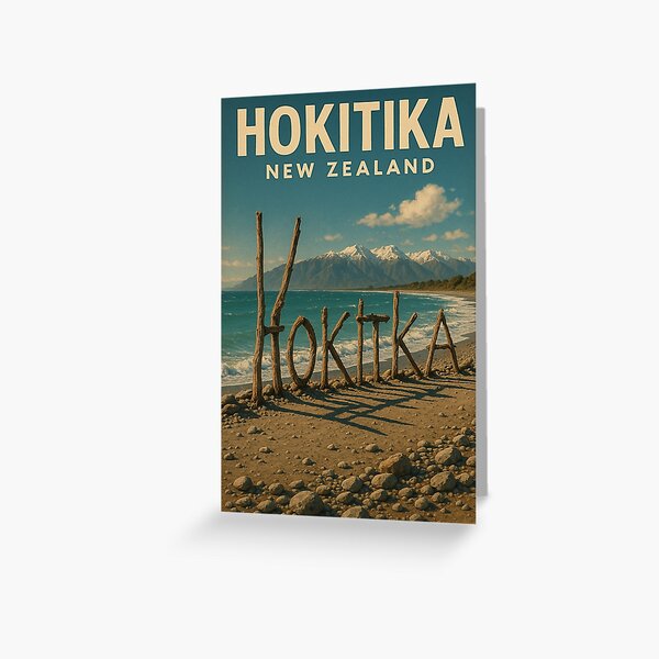 Item preview, Hokitika New Zealand Driftwood Beach Scene designed and sold by Places On Earth.