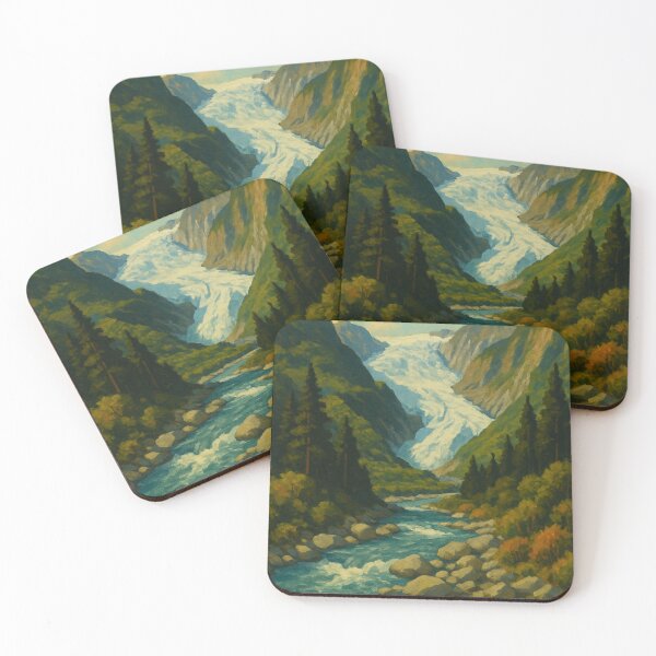 Item preview, Franz Josef Glacier New Zealand Valley Stream designed and sold by Places On Earth.