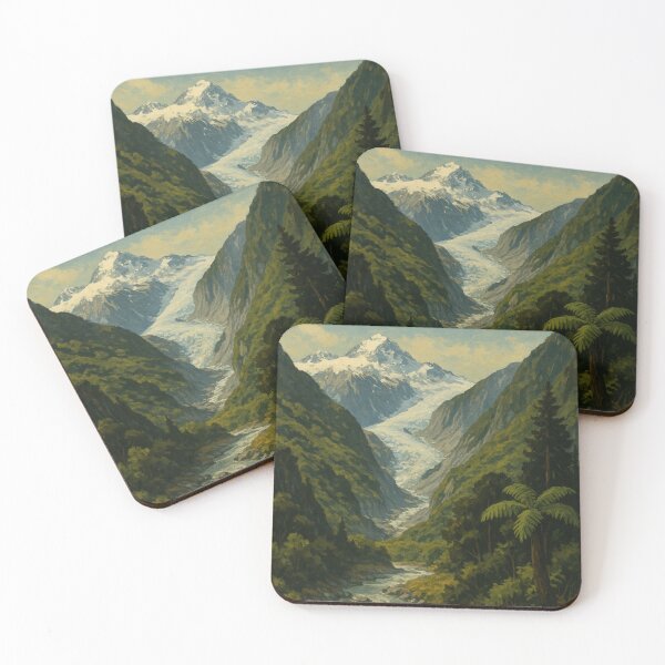 Item preview, Franz Josef Glacier with New Zealand Ferns designed and sold by Places On Earth.