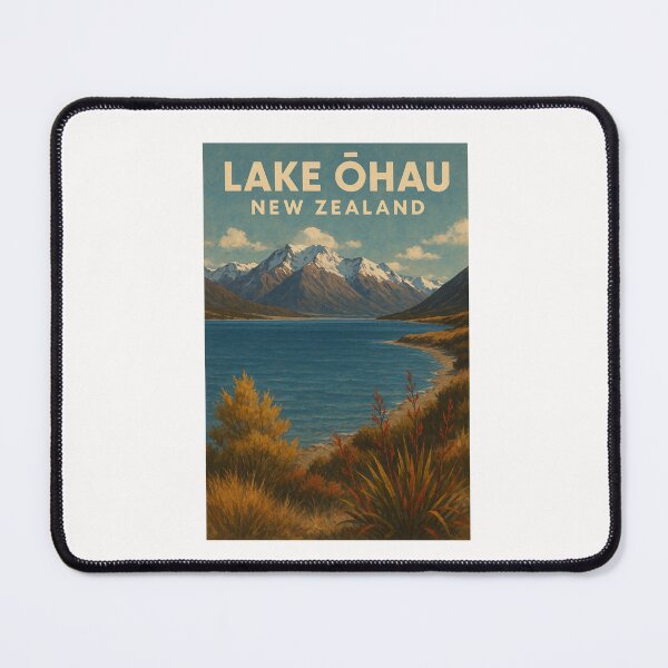 Item preview, Lake Ōhau New Zealand Foreshore and Mountains designed and sold by Places On Earth.
