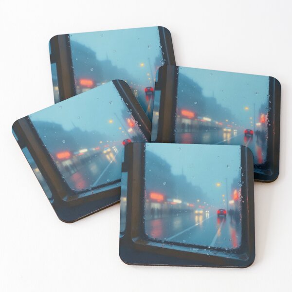 Item preview, steamy tram car window view designed and sold by Metaverse8.