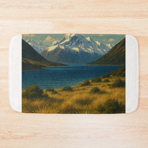 Item preview, Lake Ōhau with Southern Alps in Background designed and sold by Places On Earth.