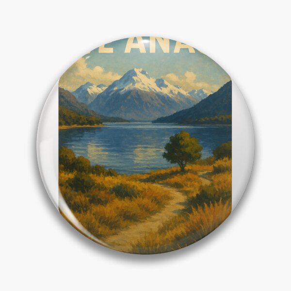 Item preview, Te Anau New Zealand Lakeside Path and Peaks designed and sold by Places On Earth.