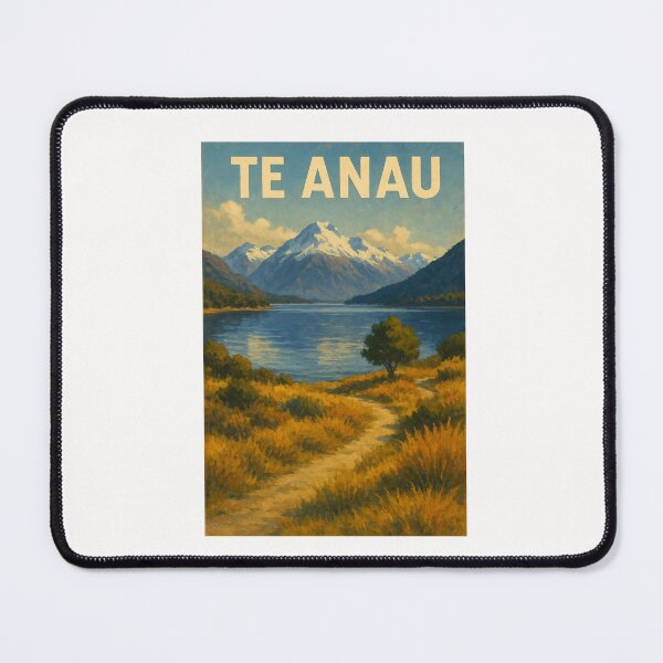 Item preview, Te Anau New Zealand Lakeside Path and Peaks designed and sold by Places On Earth.