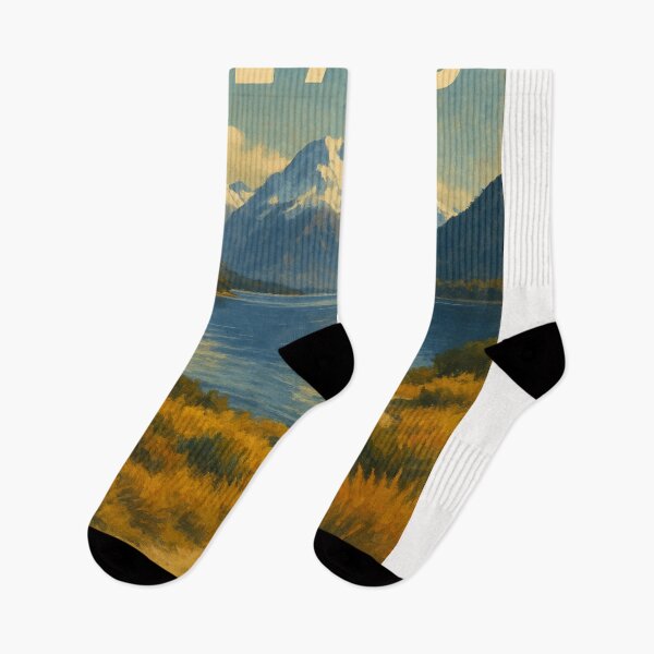 Item preview, Te Anau New Zealand Lakeside Path and Peaks designed and sold by Places On Earth.