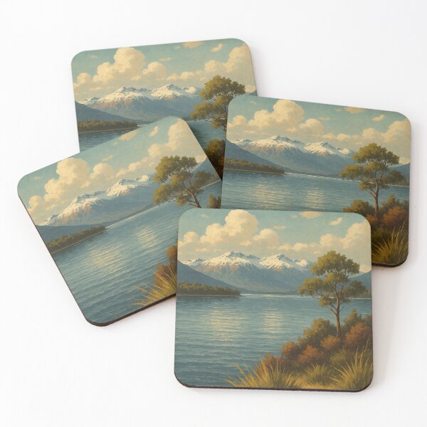Item preview, Te Anau Lake New Zealand Mountain Reflections designed and sold by Places On Earth.