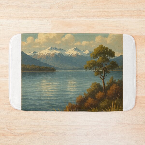 Item preview, Te Anau Lake New Zealand Mountain Reflections designed and sold by Places On Earth.