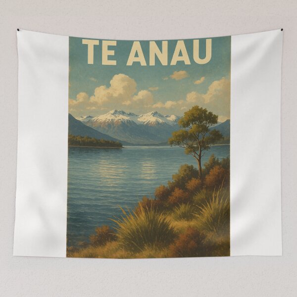 Item preview, Te Anau Lake New Zealand Mountain Reflections designed and sold by Places On Earth.