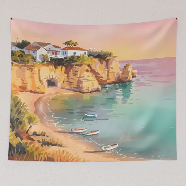 Item preview, Praia do Carvoeiro: Golden Cliffs of the Algarve designed and sold by LSVart.