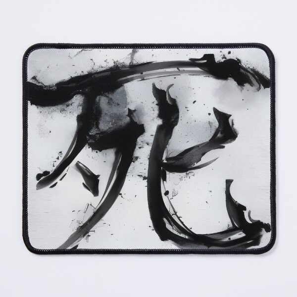 Item preview, Ink of Transience – Japanese Death Kanji Abstract designed and sold by PeakMind.