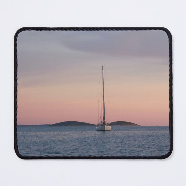 Item preview, Two Sailing Boats On The Calm Sea At Sunset designed and sold by MadeulookArt.