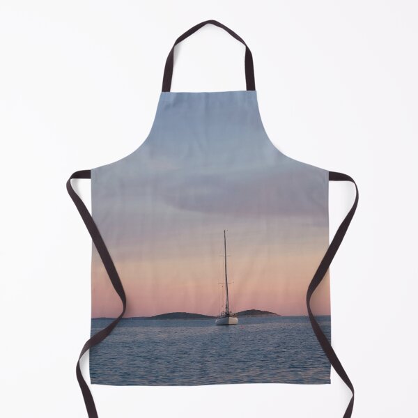 Item preview, Two Sailing Boats On The Calm Sea At Sunset designed and sold by MadeulookArt.