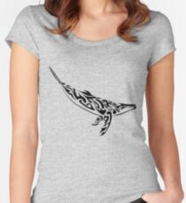 Tribal Whale Women's Fitted Scoop T-Shirt