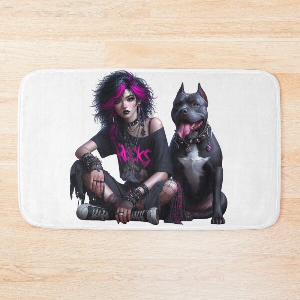 Item preview, “Feminine power incarnate: a woman and her pitbull” designed and sold by CHRIST5000.