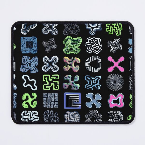 Item preview, Geometric Maze Collection - Abstract Symbol Grid designed and sold by djovan.