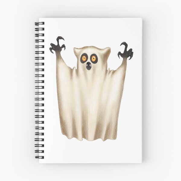 Item preview, Ghost character with exaggerated features and glowing eyes in a spooky Halloween costume designed and sold by Ms. Iryna.
