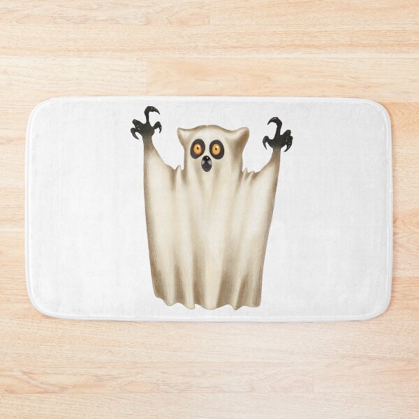Item preview, Ghost character with exaggerated features and glowing eyes in a spooky Halloween costume designed and sold by Ms. Iryna.