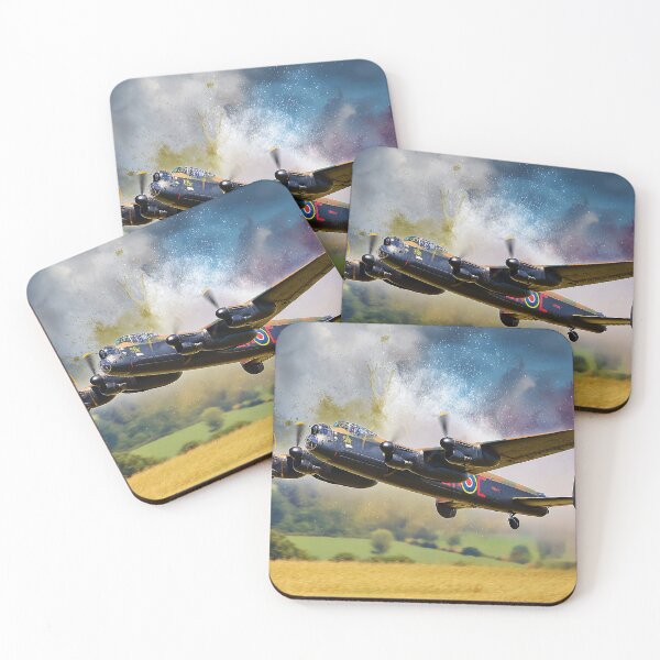 Item preview, Lancaster Bomber Watercolour Splash designed and sold by Skyframe Aviation.