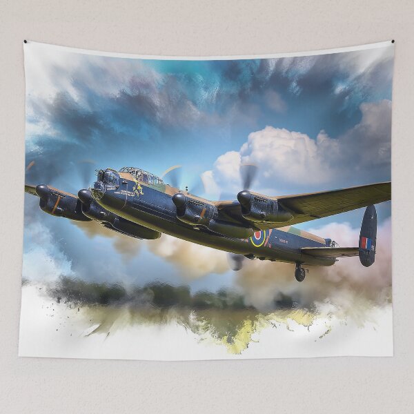 Item preview, Lancaster Bomber Watercolour Splash designed and sold by Skyframe Aviation.