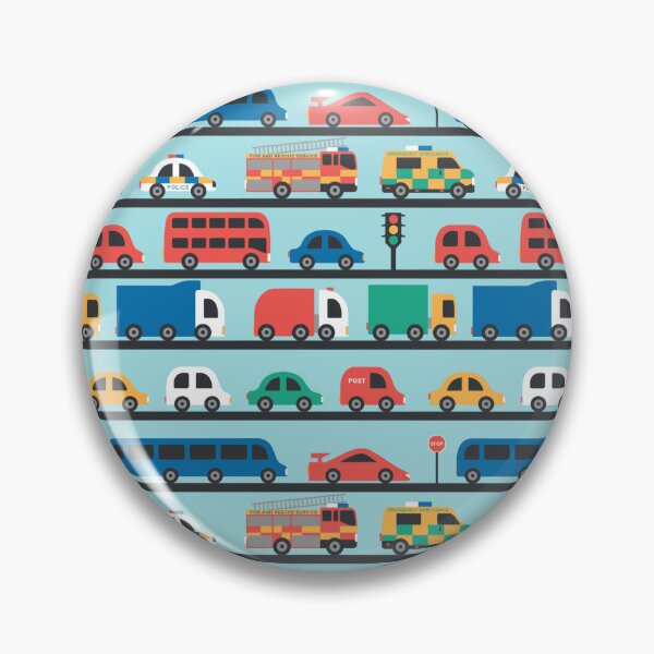 Item preview, Traffic Jam - Vehicles Repeating Pattern designed and sold by endervampire.