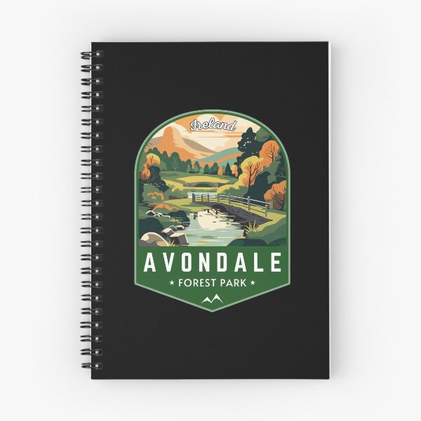 Item preview, Avondale Forest Park in Wicklow, Ireland Retro Travel Art Emblem designed and sold by MaateoDesign.