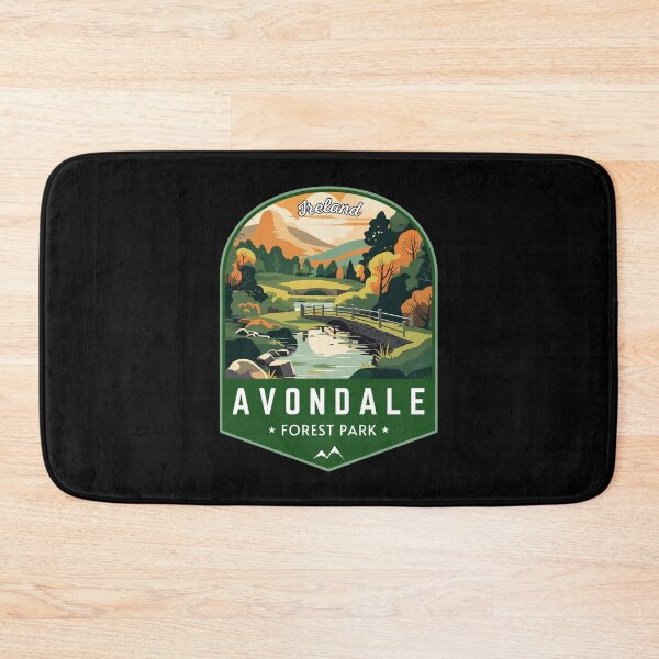 Item preview, Avondale Forest Park in Wicklow, Ireland Retro Travel Art Emblem designed and sold by MaateoDesign.
