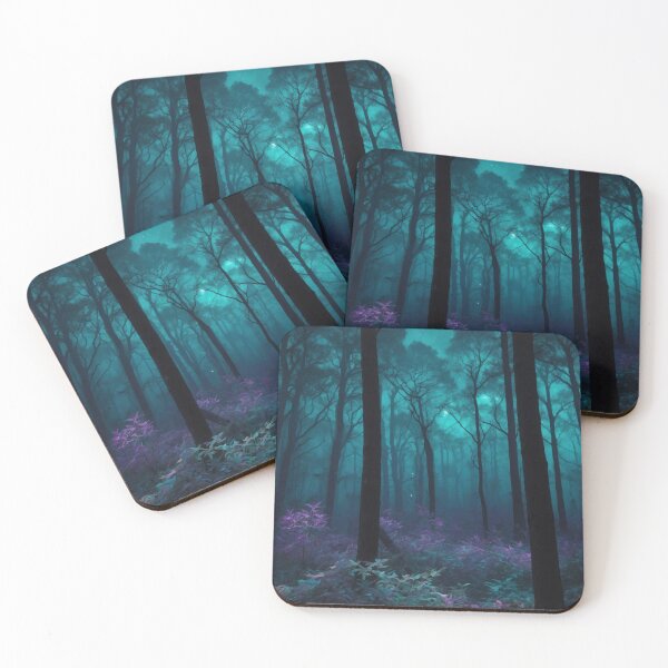 Item preview, Mystical Forest Landscape Under Starry Night Sky designed and sold by The Artfiller.