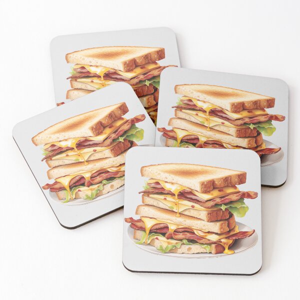 Item preview, Toasted Bacon and Cheese Club Sandwich designed and sold by Alicia Chee.