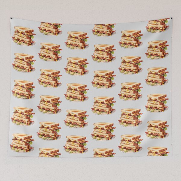 Item preview, Toasted Bacon and Cheese Club Sandwich designed and sold by Alicia Chee.