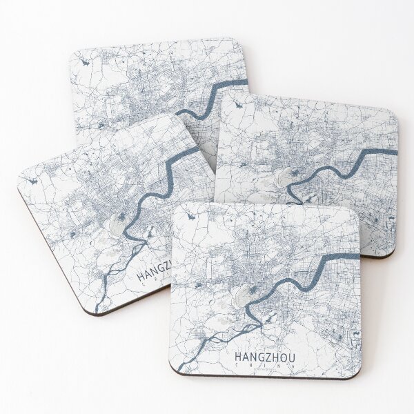Item preview, Hangzhou City Map of Zhejiang, China - Coastal designed and sold by deMAP.