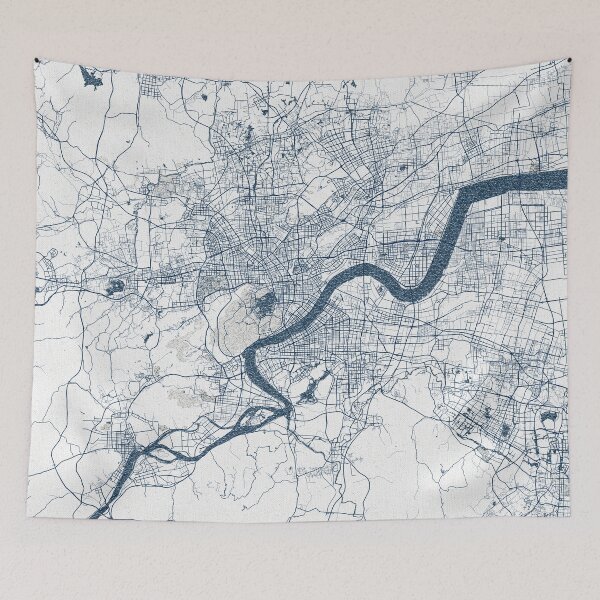 Item preview, Hangzhou City Map of Zhejiang, China - Coastal designed and sold by deMAP.